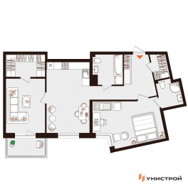 Продажа 2-комн квартиры в новостройке Сестрорецк, Приморское ш