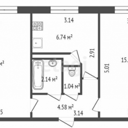 Продажа 2-комн квартиры на вторичном рынке Большевиков пр-кт,  д. 79 к1