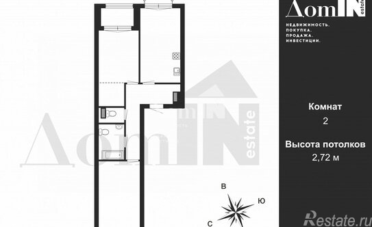 Продажа 2-комн квартиры на вторичном рынке ул Академика Константинова,  д. 1,  к. 2
