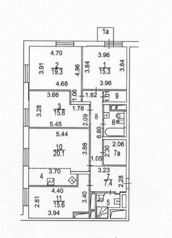 Продажа 5-комн квартиры на вторичном рынке улица Багрицкого, 10к4