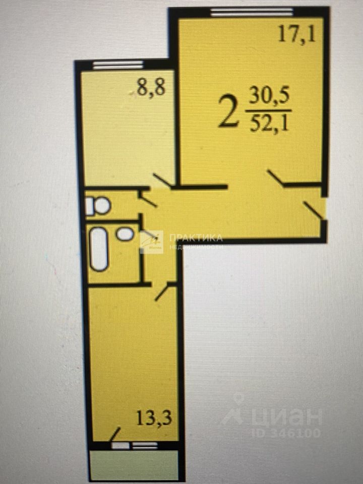 Продажа 2-комн квартиры на вторичном рынке Загорьевский проезд, 7К1