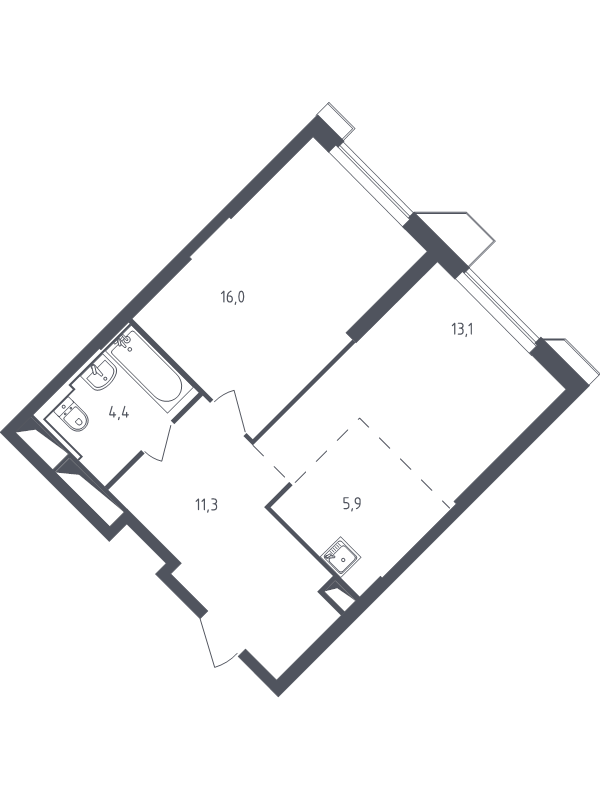 Продажа 1-комн квартиры в новостройке Раздоры д., Мякининское ш.,  к. 21