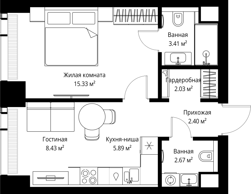 Продажа 1-комн квартиры в новостройке Москва г., Верейская ул.,  к. 3