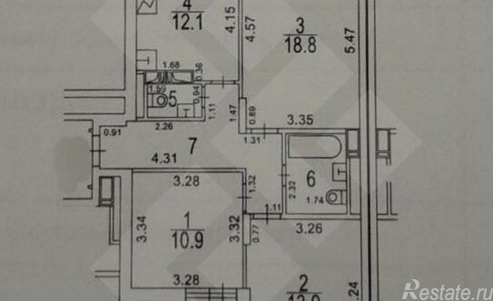 Продажа 3-комн квартиры на вторичном рынке Коровинское ш,  д. 12
