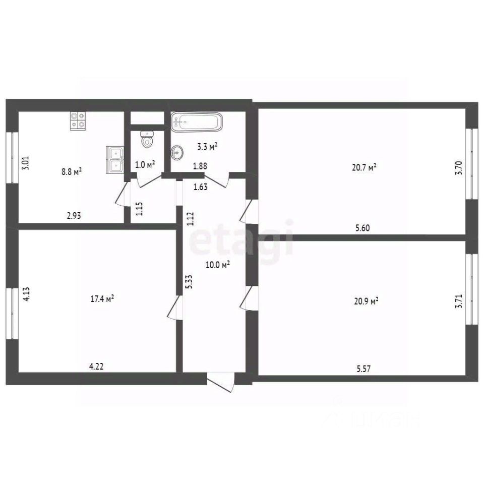 Продажа 3-комн квартиры на вторичном рынке Московский проспект, 150