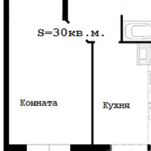 1-комн квартира Кировск, Набережная улица, 19