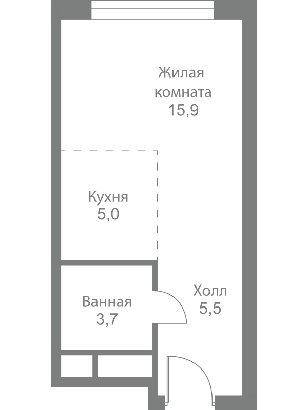 Продажа студии Москва г., Сколковское ш.,  к. 4
