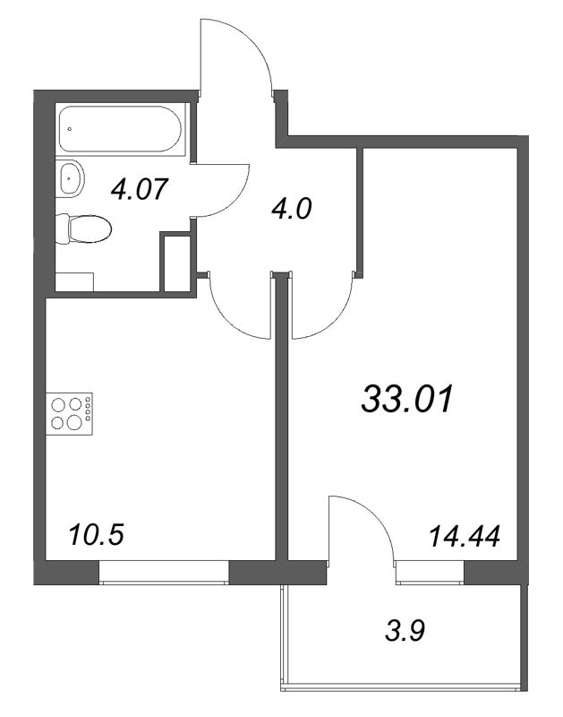 Продажа 1-комн квартиры в новостройке Стрельна п., Будённого пр-кт,  к. 5.5