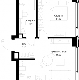 Продажа 1-комн квартиры в новостройке Москва г., Вишнёвая ул.,  к. 1
