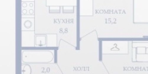 2-комн квартира Московское шоссе, 6