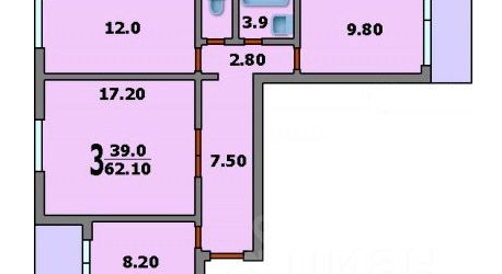3-комн квартира Шипиловская улица, 46К1