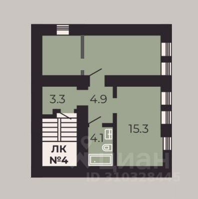 2-комн квартира Большая Подьяческая улица, 1-3