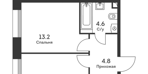 1-комн квартира Москва г., Дербеневская ул.,  к. 1