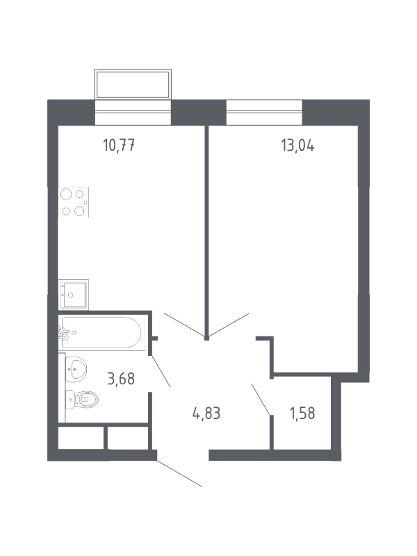 Продажа 1-комн квартиры в новостройке Балашиха г., Павлино мкр.,  к. 6