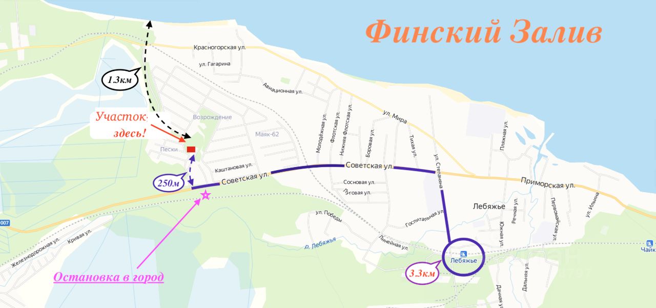 Продажа земли Возрождение кп, Лебяжье городской поселок