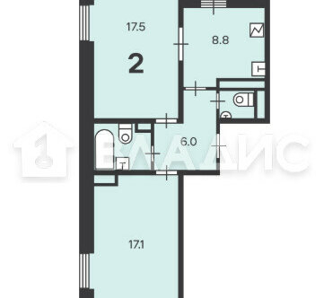 Продажа 2-комн квартиры на вторичном рынке улица Маршала Ерёменко,  д. 5 к1