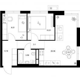 Продажа 2-комн квартиры в новостройке Квартал Мит, корп. 3.4 Продажа 2-комн квартиры в новостройке Квартал Мит, корп. 3.4