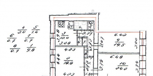 4-комн квартира Пестеля ул. ,  д. 19