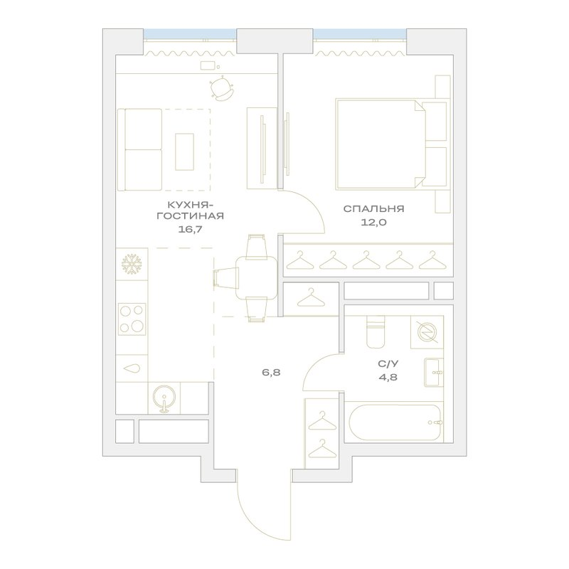 Продажа 1-комн квартиры в новостройке Марьино п., Харлампиева ул.,  к. 21