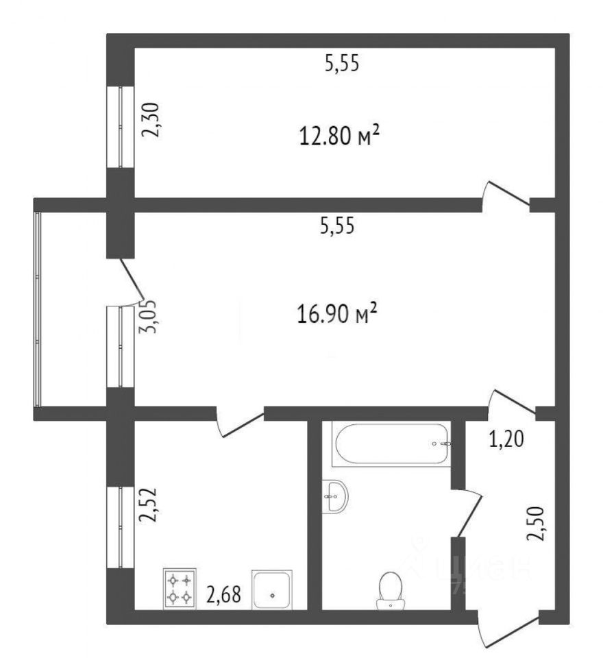 Продажа 2-комн квартиры на вторичном рынке Ковровый мкр, Котельники, 22