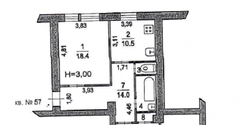 Комната Люберецкий р-н, Люберцы г, Волковская ул,  д. 43