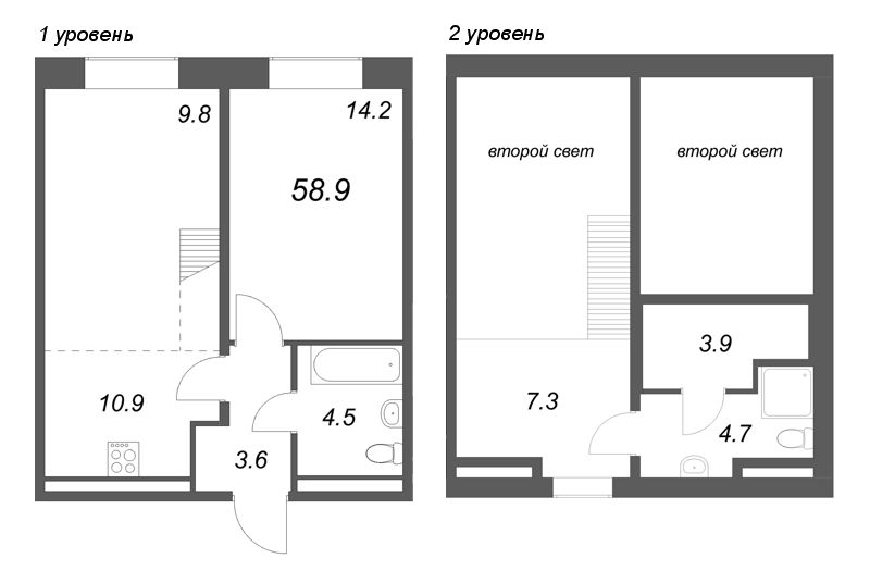Продажа 2-комн квартиры в новостройке Шушары п., Пулковское ш.,  к. 1