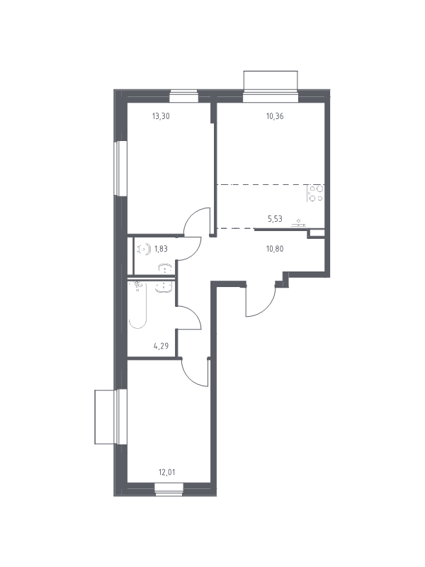 Продажа 2-комн квартиры в новостройке Москва г., Донецкая ул.,  к. 2