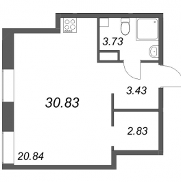 Продажа студии Санкт-Петербург г., Профессора Попова ул., к. 1 Продажа студии Санкт-Петербург г., Профессора Попова ул., к. 1