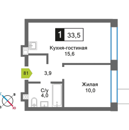 Продажа 1-комн квартиры в новостройке Светлые Горы п., Пятницкое ш.,  к. 6