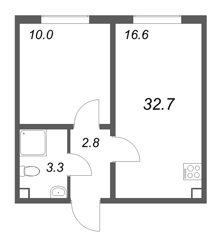 Продажа 1-комн квартиры в новостройке Ковалево п., Поперечная ул.,  к. 3
