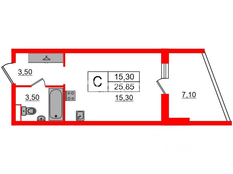 Аренда студии Усть-Славянка тер., улица Заводская, 17