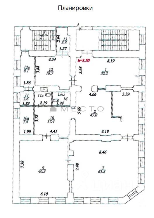 Продажа 6-комн квартиры на вторичном рынке улица Волхонка,  д. 9С1