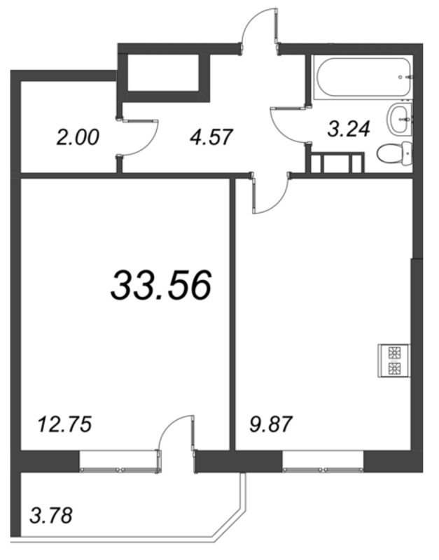 Продажа 1-комн квартиры в новостройке Новое Девяткино д., Лесная ул.,  к. 1