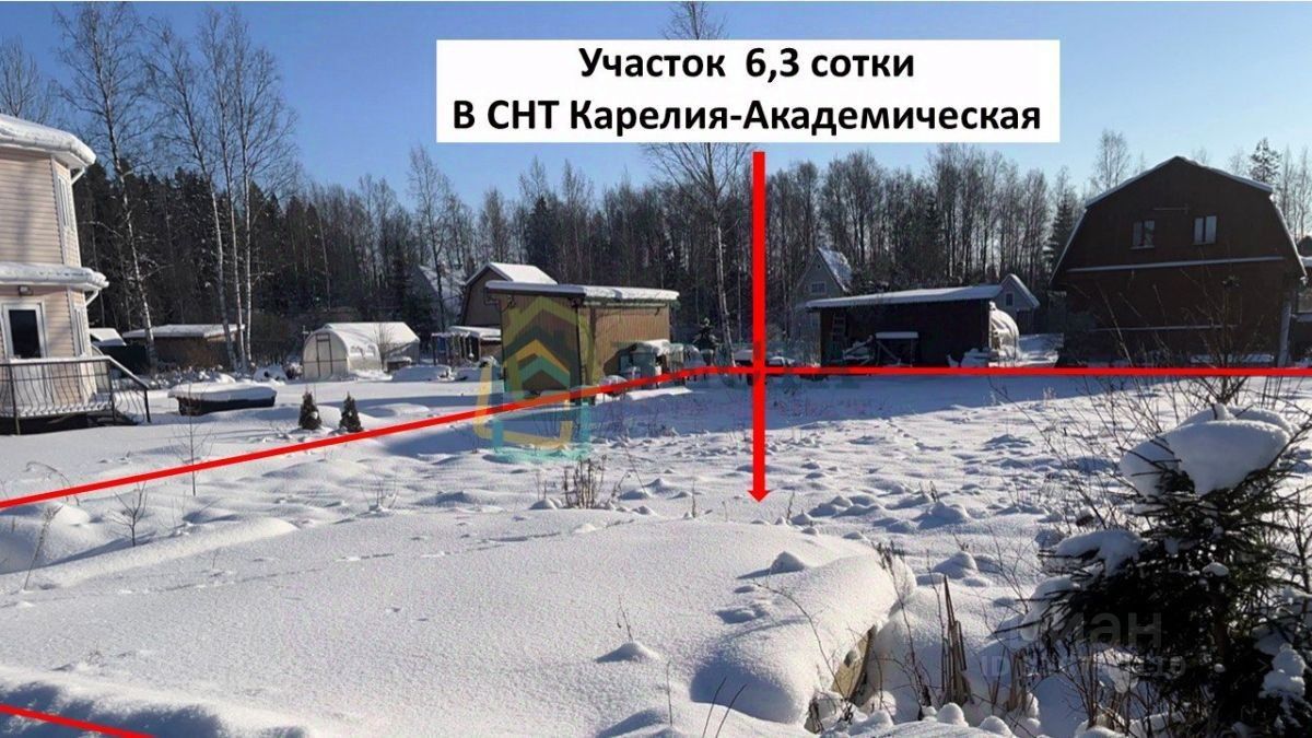 Продажа земли Карелия - Академическая СНТ, переулок 3-й Академический,  д. 32