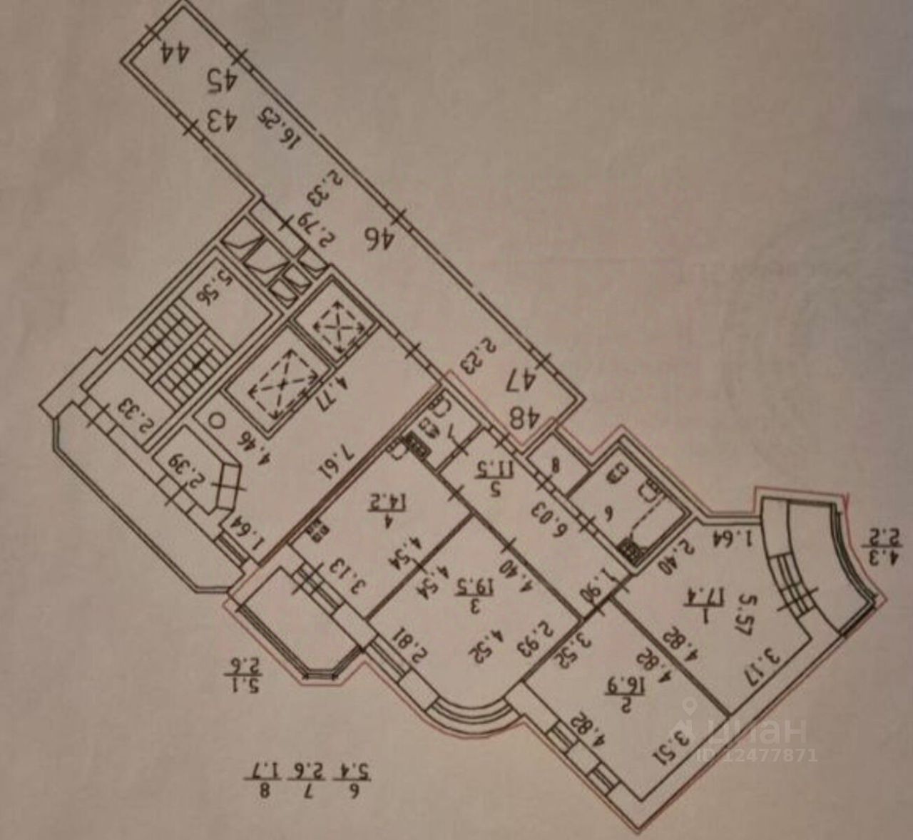 Аренда 3-комн квартиры на вторичном рынке Бухарестская улица, 118к1