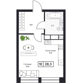 Продажа студии Пушкино г., Нижняя ул., к. 3 Продажа студии Пушкино г., Нижняя ул., к. 3