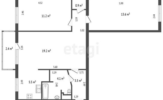Продажа 3-комн квартиры на вторичном рынке улица Партизана Германа,  д. 35