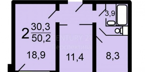 2-комн квартира улица Николая Химушина,  д. 23