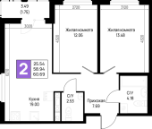 Продать Квартиры в новостройке Новосаратовка д., Первых ул.   5.2