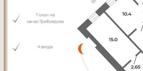 5-комн квартира Средняя Подьяческая улица, 15