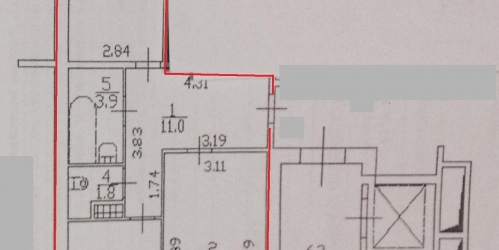 2-комн квартира Сибирская ул,  д. 9