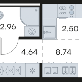 Продажа студии Новоселье п., Ольховая ул.,  к. 5