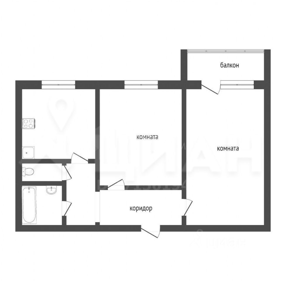Продажа 2-комн квартиры на вторичном рынке Тосно г., улица Радищева, 4