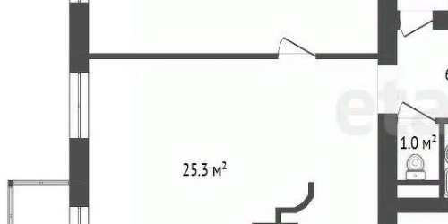 2-комн квартира улица Рашетова, 6