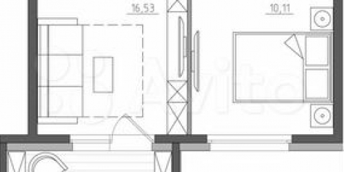 1-комн квартира Прилукская улица,  д. 28