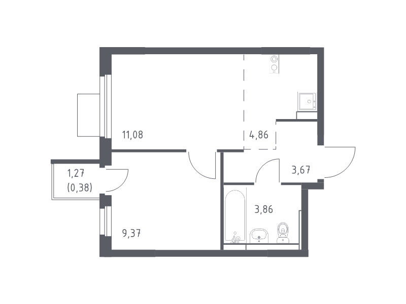 Продажа 1-комн квартиры в новостройке Мытищи г., 1-й Стрелковый пер.,  к. 5