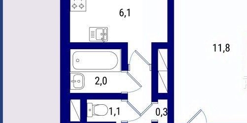 2-комн квартира улица Тамбасова, 6К1