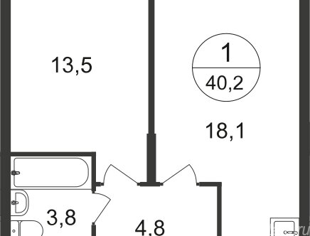 Продажа 1-комн квартиры на вторичном рынке Московский г,  д. 9