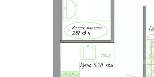2-комн квартира проспект Мечникова, 7