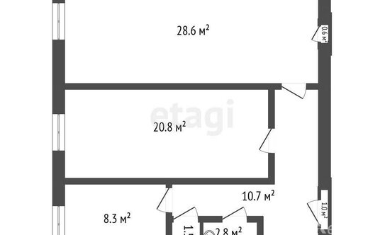 Продажа 2-комн квартиры на вторичном рынке улица Новосёлов,  д. 2